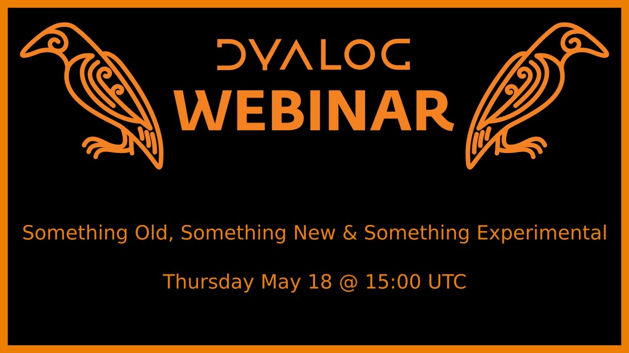 Something Old, Something New, Something Experimental