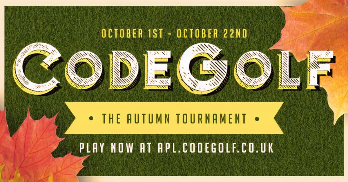 Dyalog and Optima Systems Code Golf Banner